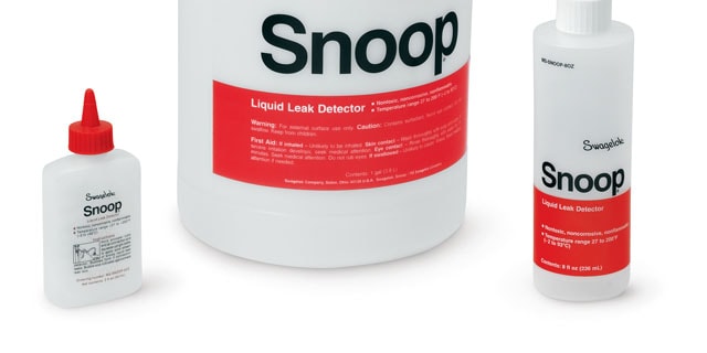Swagelok snoop for leak detection